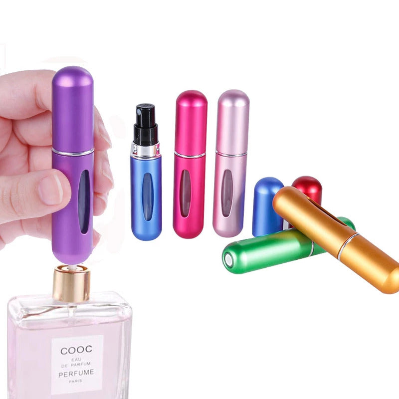 Portable Refillable Mini Perfume Atomizer | Travel-Size Spray Bottle | 5ml | Random Colors