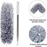 Extendable Microfiber Duster with Telescopic Handle | Long Reach, Bendable Head & Washable Cleaner view 5