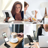 Universal Foldable Mobile & Tablet Stand | Adjustable Multi-Angle Holder view 5