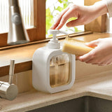Portable Refillable Soap Dispenser Bottle | 300ml 500ml Clear Pump Bottle for Kitchen Bathroom Shower Lotion Shampoo view 5