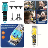 Transparent LCD Electric Hair Trimmer | USB Rechargeable | Professional Grooming view 5