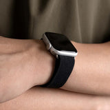 Black | Apple Watch Milanese Magnetic Loop Strap | Stainless Steel Band  | 42mm / 44mm / 45mm view 2