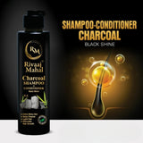Rivaaj Mahal Charcoal Shampoo + Conditioner 2-in-1 | Black Shine Formula view 4