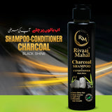 Rivaaj Mahal Charcoal Shampoo + Conditioner 2-in-1 | Black Shine Formula view 2
