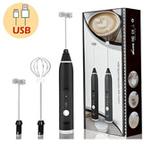 Rechargeable Electric Coffee Frother & Egg Beater | High-Speed Handheld Mixer with USB Charging view 1