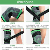 Adjustable 3D Knee Support Band with Patella Gel Pad & Anti-Slip Grip view 5