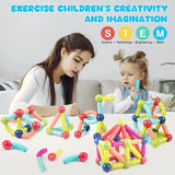 25 Pcs Magnetic Building Blocks Set | STEM Educational Rods & Balls Toy for Kids view 2