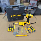 Dunlandi 24V Cordless Drill Machine Set | 2 Batteries & Complete DIY Tool Kit view 2