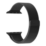 Black | Apple Watch Milanese Magnetic Loop Strap | Stainless Steel Band  | 42mm / 44mm / 45mm view 1