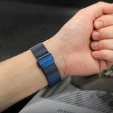 Blue | Apple Watch Milanese Magnetic Loop Strap | Stainless Steel Band  | 42mm / 44mm / 45mm view 2