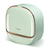 Light Green | Self-Adhesive Wall-Mounted Luxury Soap Holder with Lid and Drainage Tray view 1