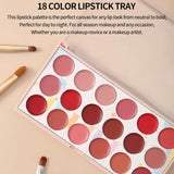 Moccallure Professional 18-Colors Lipstick Kit | Long-Lasting, Hydrating & Compact Makeup Palette view 2