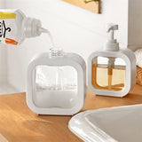 Portable Refillable Soap Dispenser Bottle | 300ml 500ml Clear Pump Bottle for Kitchen Bathroom Shower Lotion Shampoo view 3