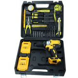 Dunlandi 24V Cordless Drill Machine Set | 2 Batteries & Complete DIY Tool Kit view 1