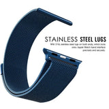 Blue | Apple Watch Milanese Magnetic Loop Strap | Stainless Steel Band  | 42mm / 44mm / 45mm view 1