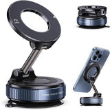Foldable Magnetic Car Phone Holder | 360° Rotating Suction Mount, Universal view 1