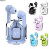 Air31 Earbuds Wireless | Crystal Transparent Bluetooth 5.3 | LED Display | Heavy Bass Stereo Sound view 5