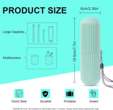Portable Toothbrush & Toothpaste Holder Case | Travel Storage Box with Cup Function view 5