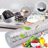 Silver Foil | Marble Sheet Sticker 40x200cm | Waterproof Self-Adhesive PVC Wallpaper for Furniture Walls view 3