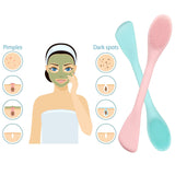 Double Ended Silicone Face Mask & Cleansing Brush | Soft Reusable Skincare Applicator | Pack of 2 view 3
