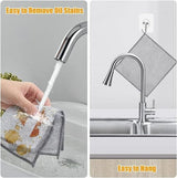 10 Dish Washing Cleaning Cloth | Metal Wire Dish Cleaning Cloth | Durable, Scratch-Free Scrubbing for Kitchen Surfaces view 4
