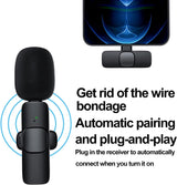 K9 Dual Wireless Lavalier Microphone | Plug & Play USB Type-C | Mic with Auto Sync & Noise Reduction view 6