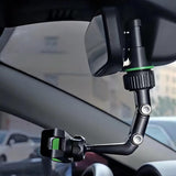 Universal Car Rearview Mirror Phone Holder | Hands-Free Adjustable Mount for Smartphones & GPS view 3