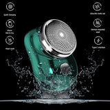 Mini Electric Razor for Men | Portable USB Rechargeable Shaver | Compact Travel Beard Trimmer with One-Touch Use view 5