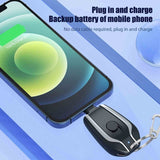 Mini Keychain Power Bank | Ultra-Compact 1500mAh | Emergency Charger for Phones & Gadgets view 3