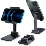 Universal Foldable Mobile & Tablet Stand | Adjustable Multi-Angle Holder view 2