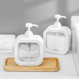 Portable Refillable Soap Dispenser Bottle | 300ml 500ml Clear Pump Bottle for Kitchen Bathroom Shower Lotion Shampoo view 2