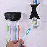 Automatic Toothpaste Dispenser Set with Wall-Mounted Toothbrush Holder | Touch-Free Bathroom Organizer view 2