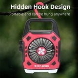 Multipurpose Rechargeable Desk & Camping Fan with LED Light, Flashlight & Power Bank view 6