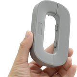 Child Safety Refrigerator Lock | Baby Proof Double Button Fridge Lock White & Grey view 2