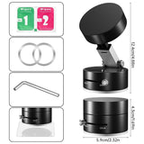 Magnetic Wireless Phone Holder with Foldable Suction Grip for Secure Mounting view 4