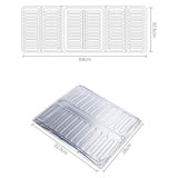 3-Sided Oil Proof Aluminum Foil Splatter Guard | Foldable Heat Insulation for Kitchen Stove | Silver view 6