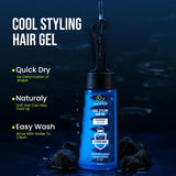 ECRIN Cool Styling Hair Gel 280ml with Active Collagen Strong Hold & Cool Fresh Effect view 3