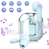 Air31 Earbuds Wireless | Crystal Transparent Bluetooth 5.3 | LED Display | Heavy Bass Stereo Sound view 4