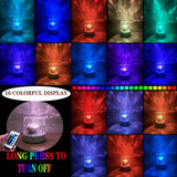 Water Ripple Lamp | 16-Color Rotating LED Night Light with Remote view 2