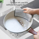 10 Dish Washing Cleaning Cloth | Metal Wire Dish Cleaning Cloth | Durable, Scratch-Free Scrubbing for Kitchen Surfaces view 5