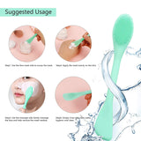 Double Ended Silicone Face Mask & Cleansing Brush | Soft Reusable Skincare Applicator | Pack of 2 view 4