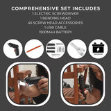 47-Piece Foldable Wireless Electric Screwdriver Kit with Adjustable Torque & USB Charging view 4