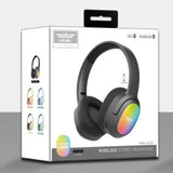 Lelisu LS-257 Wireless Stereo Headphones | Bluetooth 5.4 Over-Ear Headset with Type-C Charging & LED Lights view 4