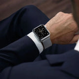 Silver | Apple Watch Milanese Magnetic Loop Strap | Stainless Steel Band  | 42mm / 44mm / 45mm view 3