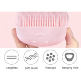 Soft Silicone Bath Brush with Hooks | Baby & Adult Body Scrubber | Random Color | With Box view 3