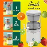 Portable Electric Citrus Juicer | USB Rechargeable Hands-Free Fruit Extractor for Fresh Juice Anywhere view 2