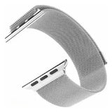 Silver | Apple Watch Milanese Magnetic Loop Strap | Stainless Steel Band  | 42mm / 44mm / 45mm view 2
