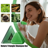 Nature Triangle Shampoo Bar | Plant-Based Herbal Hair Growth Soap | Calming, Strengthening & Eco-Friendly view 2