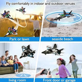 Premium RC Fighter Plane 2.4 GHz | Remote Control Foam Airplane Toy with Lights & 3D Stunt Glider view 5
