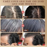 Black Temporary Hair Color Stick  | Long-Lasting Gray Coverage Hair Touch-Up Wand | Compact Size | 20g view 4